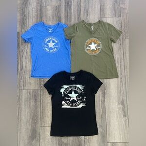 Converse All Star Chuck Taylor T Shirt Lot Bundle Women XS